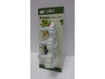 Sada 3 vykrajovátek - hroznové víno