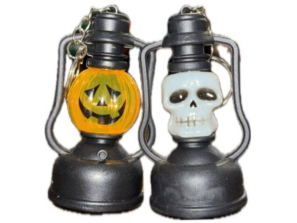 Halloweenská klíčenka lucerna MIX