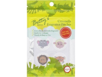 Citronella vonné samolepky pro děti proti komárům Betty's nature