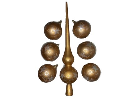 Sada vánočních nerozbitných ozdob - 7ks