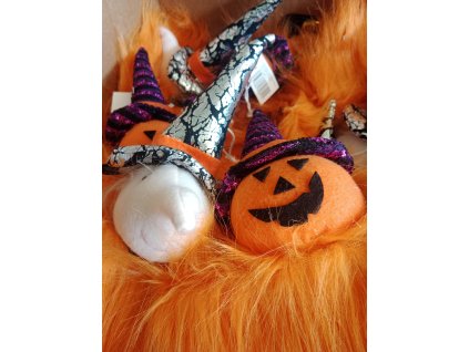 Halloweenský strašák 30 cm s LED