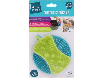 Silikonové houbičky na mytí 2ks