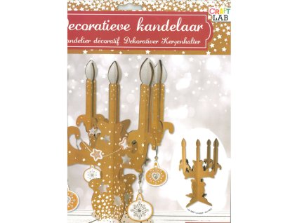 Vánoční dekorace - vyrobte si svůj vlastní svícen, 26 x 33 cm