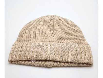 Dámská pletená čepice OODJI, béžová