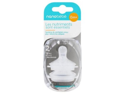Nanobébé - Silikonový savičky 0m+
