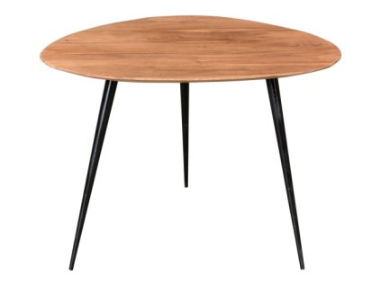 Odkládací stolek 54 x 49 x 41 cm - Černá / Akácie