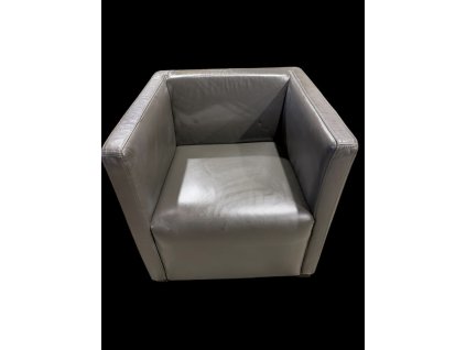 Designové křeslo - imitace kůže - sestaveno
