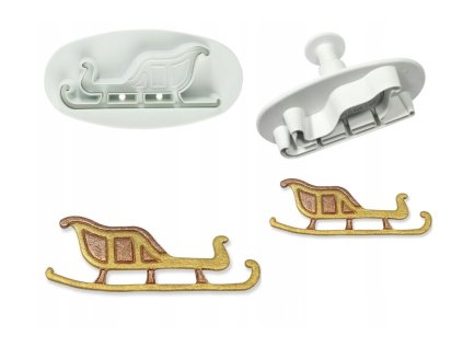 Vykrajovátka na sušenky 2x Santovy sáně