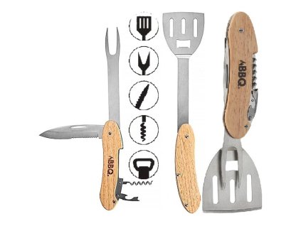 Sada nářadí na grilování 5v1