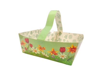 Velikonoční papírová ošatka 13x16 cm