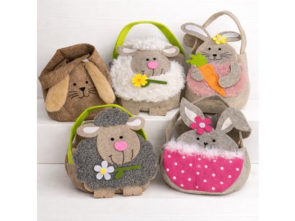 Dekorační plstěný košíček