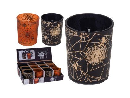 Halloweenská vonná svíčka ve skle 70 mm