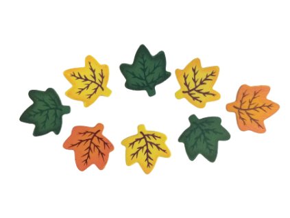 List javor dekorace 18 ks