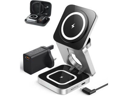 Magnetická nabíječka 3v1 Agptek PB11
