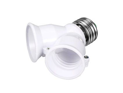 Rozdvojka patic E27 (adaptér 1→2)
