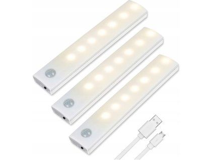 LED světlo s pohybovým senzorem 3ks