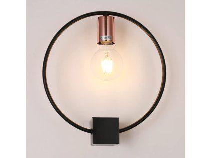 Kulaté interiérové nástěnné svítidlo E27, 60 W, 50 000 h