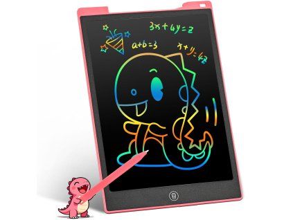 12palcový LCD kreslící tablet, barevný magnetický růžový