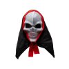 Maska lebka s kápí 23,5x15,5cm mix