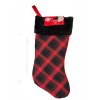 Vánoční ponožka s poutkem červená 40cm