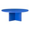 Konferenční stolek Pausa, kulatý, modrý, ø 100 cm