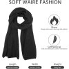 Zimní unisex šála černá  Nové