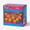 LED světelný řetěz – 10 zlatých globů, 1,2 m