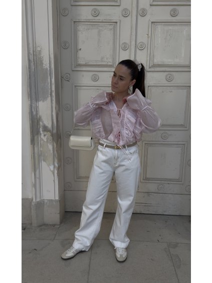 Boho halenka LIGHT PINK