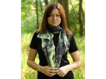 hedvabny satek minsk davida zelena cerna 140x90 ultralight modelka