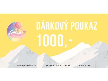 darkovy poukaz tisic hedvabny satek davida ultralight