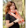 hedvabny satek atheny davida oranzova bila 140x90 ultralight hory