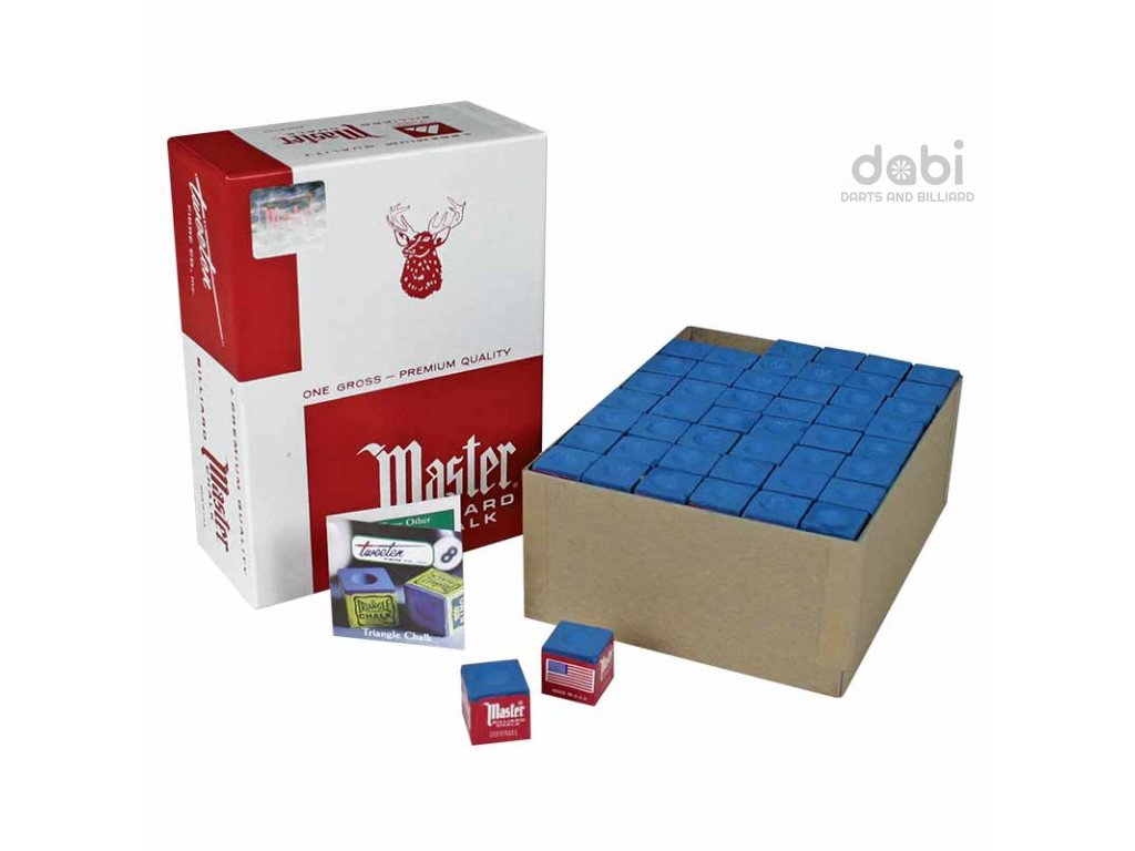 Křída na tágo Master Sky Blue modrá 144 ks