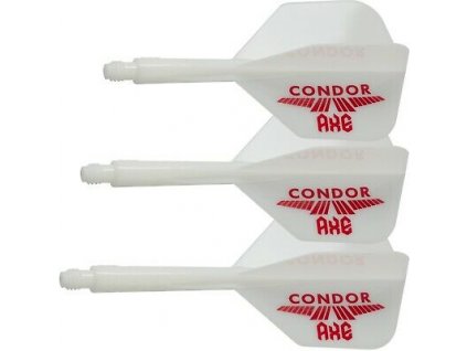 Condor Axe Logo Small Shape White Red Dart