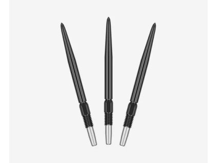 swiss point 26mm black dart point fan view