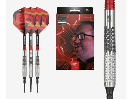 stephen bunting g5 soft tip darts set barrel close up