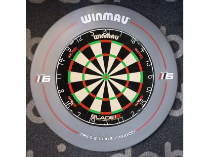 Winmau set DOUBLE - terč Blade 6 Dual Core + okruží Blade 6 Grey