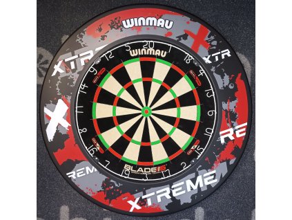 Winmau set DOUBLE - terč Blade 6 Dual Core + okruží Xtreme Red