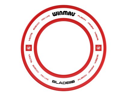 4450 Winmau Pro Line 2 Dartboard Surround Rot 2