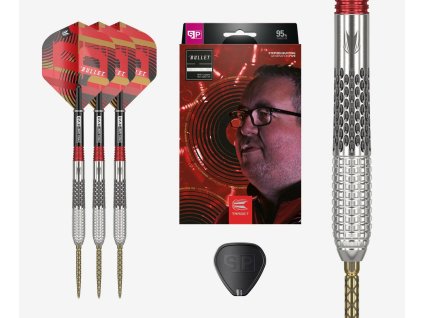 stephen bunting g5 steel tip darts set barrel close up