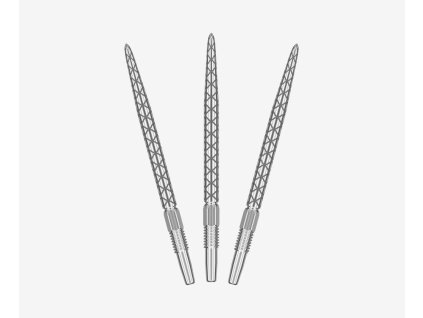 swiss diamond pro point 30mm silver dart point fan view