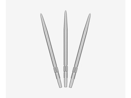 swiss nano point 35mm silver dart point fan view