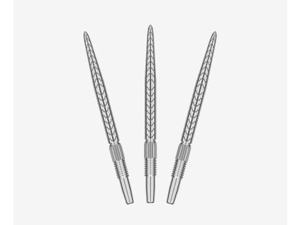 rve swiss points dart tips 26mm silver 01