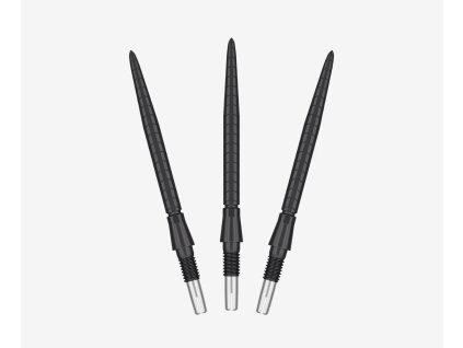 swiss storm quartz 30mm black dart point fan view