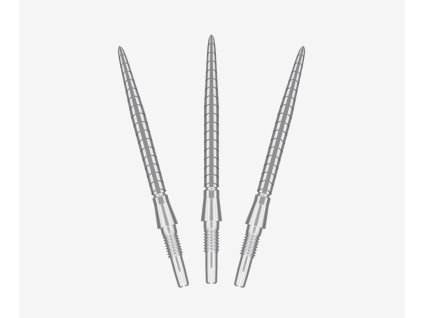 swiss storm quartz 30mm silver dart point fan view