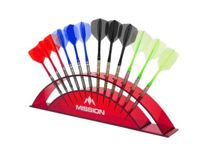 Mission 12 Dart Display Stand Red Image 1