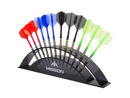 Mission 12 Dart Display Stand Black Image 1
