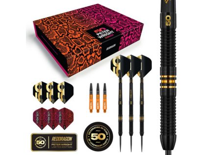 Šipky Red Dragon Peter Wright Snakebike 50 Years Limited 90% 21g steel