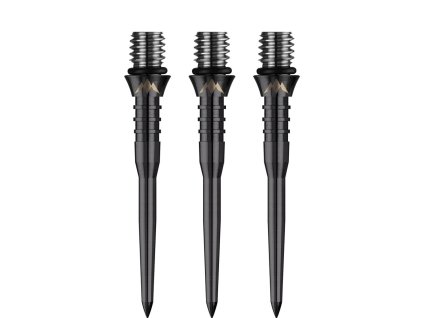 Hroty na šipky Mission Titan Pro Grooved Black steel 30 mm
