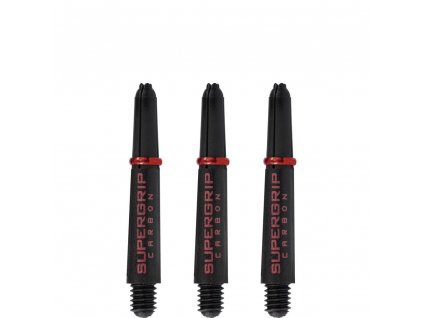Násadky Harrows Supergrip Carbon Black Red Short