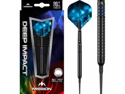 mission deep impact darts soft tip black m4 blue p1085 986 medium